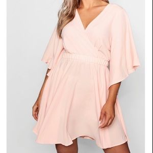 skater dress with kimono sleeve